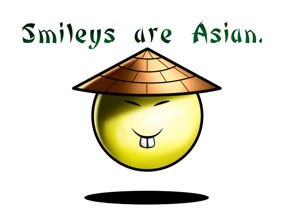 Asian Smiley Face Emoticon 114