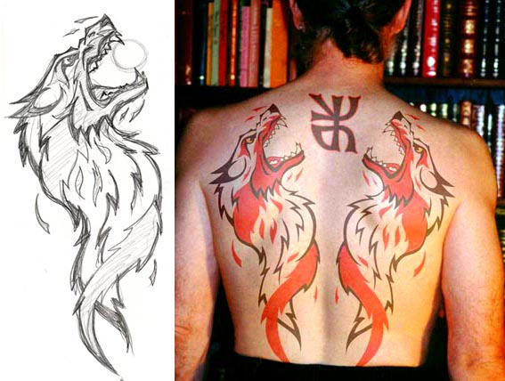 werewolf tattoo. Werewolf Tattoo by ~iisaw on