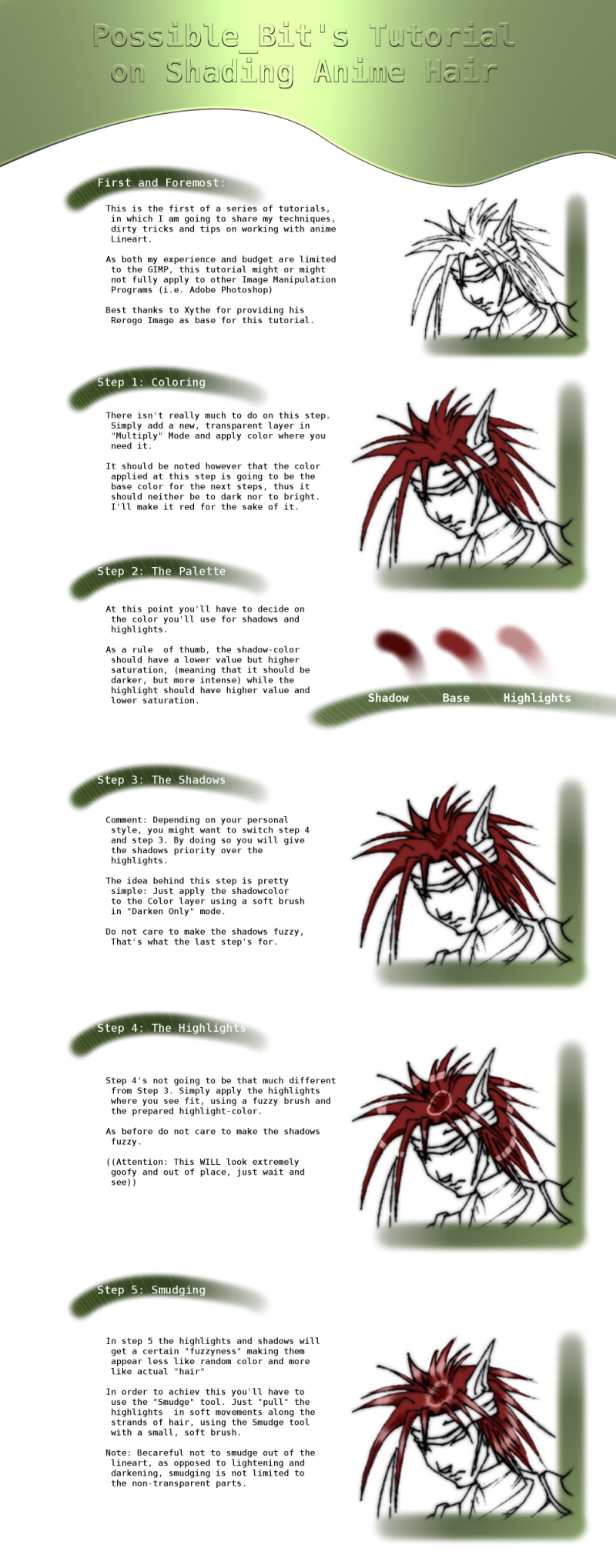 Anime-Hair Shading Tutorial by PossibleBit on deviantART