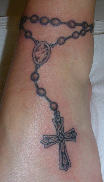  Women Rosary Tattoo Ideas 22 