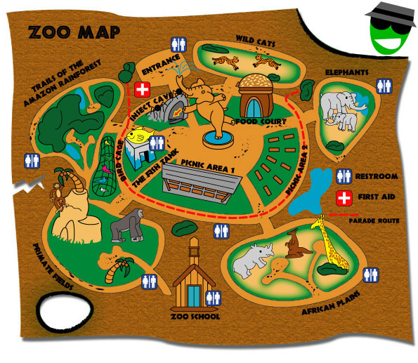 zoo map clipart - photo #23