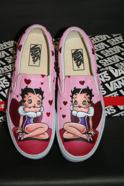 Vans Custom Shoes on Betty Boop Custom Vans Shoes By  Victor5 On Deviantart