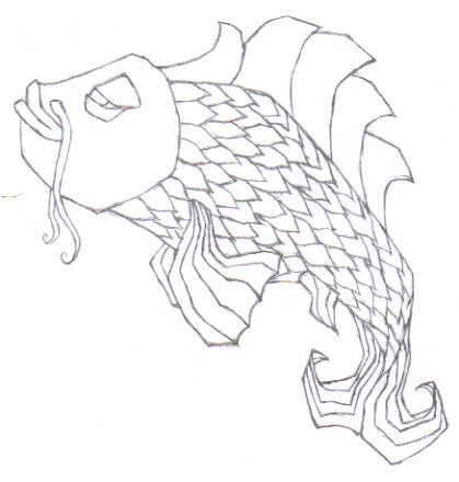 Koi fish line art by chromophobic on deviantART