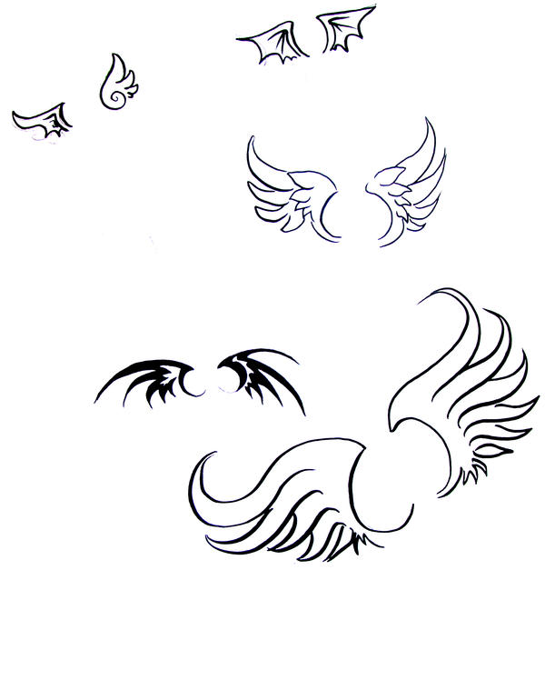  Wing Tattoo Designs by Jazzcatnya on deviantART