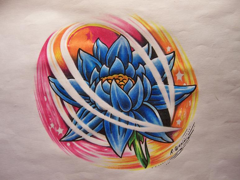 Flower Swirl | Flower Tattoo