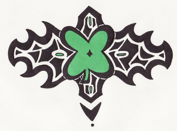 4 Leaf Clover Tattoos. Tattoo Commish-4 Leaf Clover