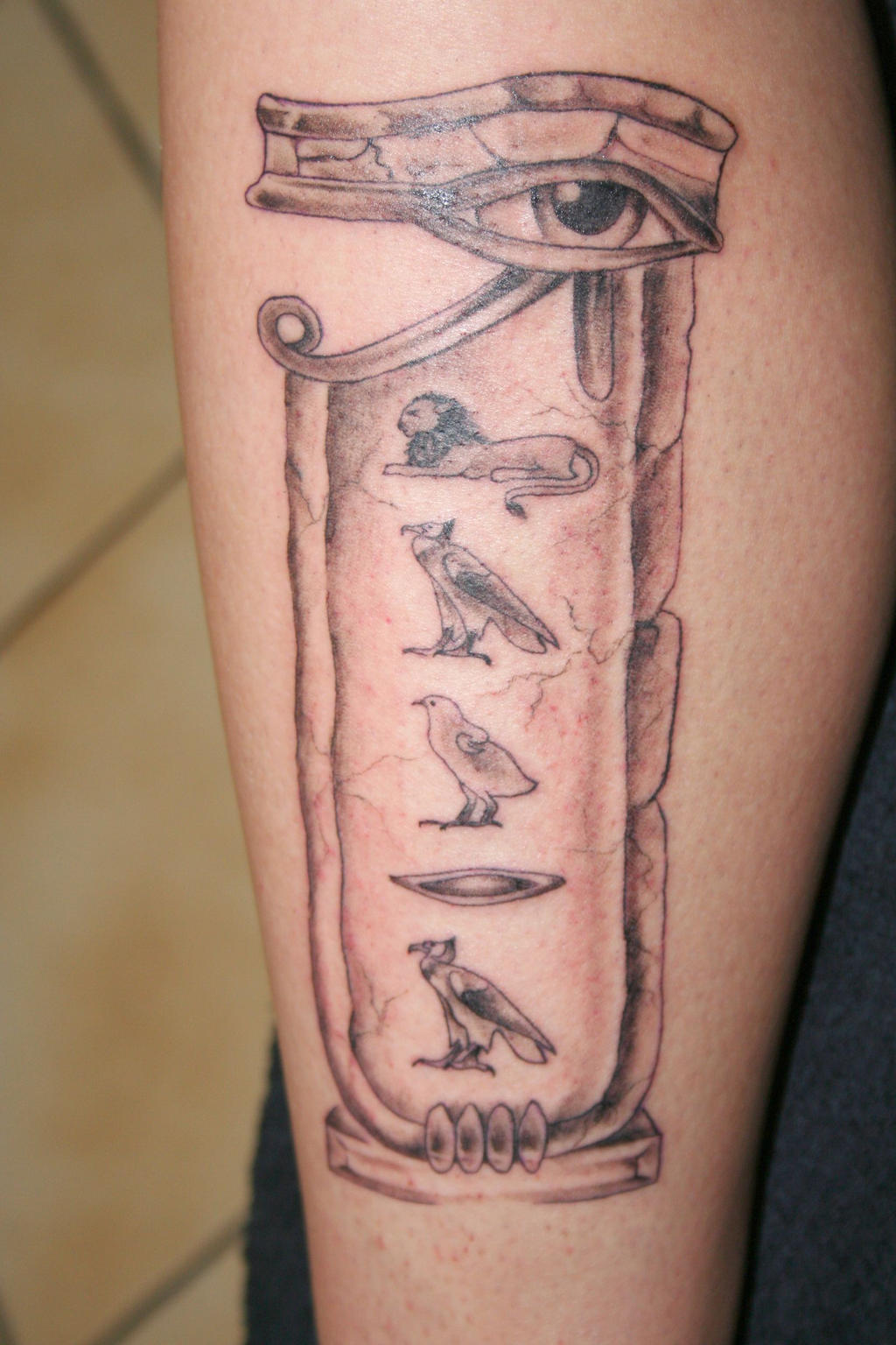 Egyptian hieroglyphics Tattoo