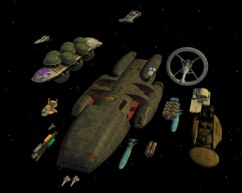 Battlestar Galactica Fleet by Trekkie5000 on deviantART