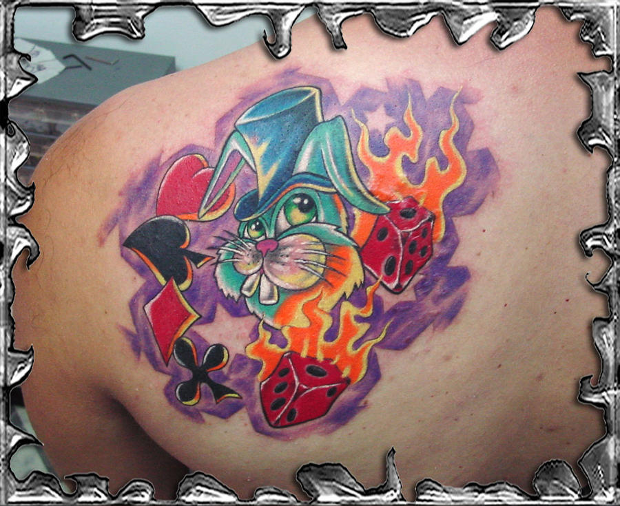 Lucky Rabbit tattoo by mojotatboy on deviantART
