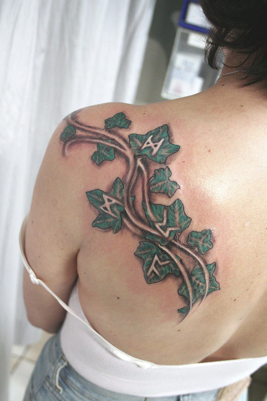 Ivy climbs runes Tattoo by