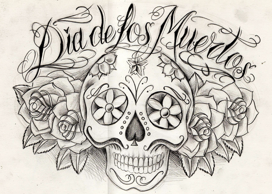 day of the dead drawings coloring pages - photo #37
