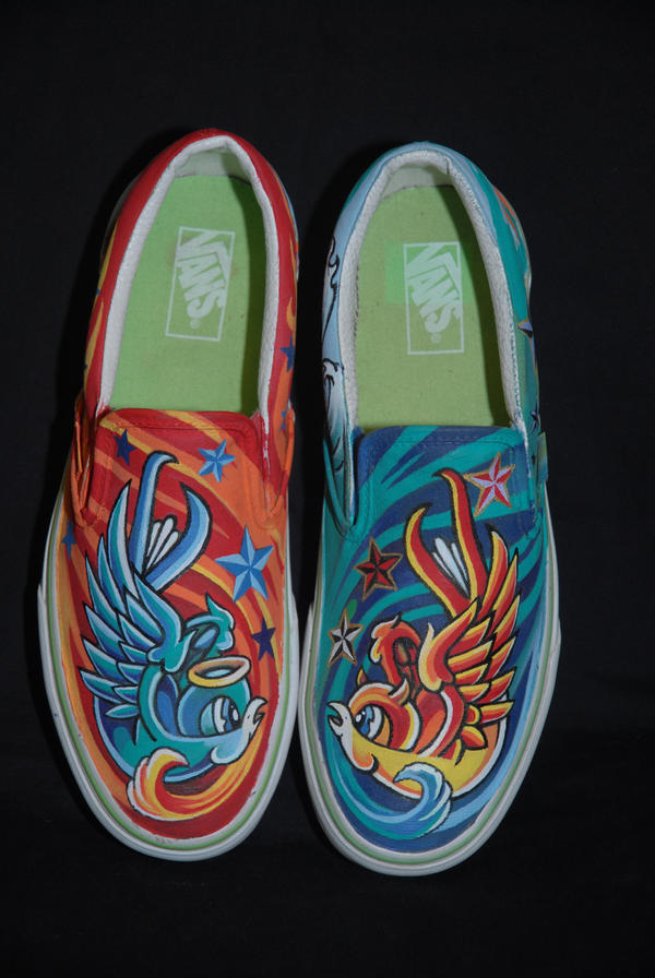 Swallow New School Shoes by VICTOR5 on deviantART