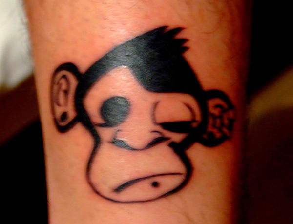 Monkey tattoo better by denisbembi on deviantART