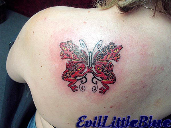 Tree Frog butterfly - butterfly tattoo