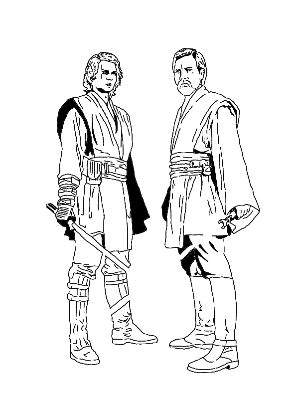 obi wan coloring pages - photo #13