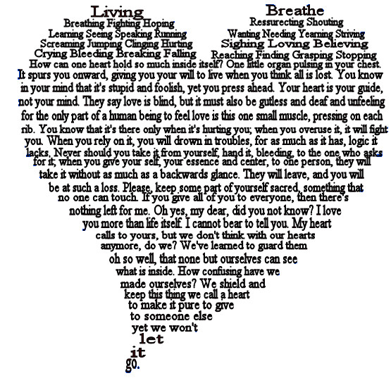 Heart, A Shape Poem by xxcrashgirlxx
