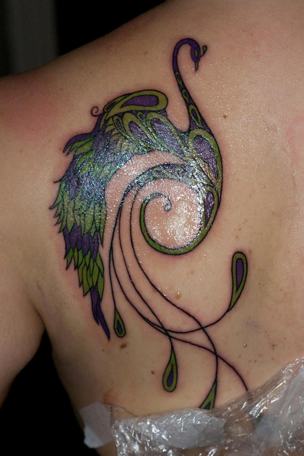 Peacock Tattoo - just done