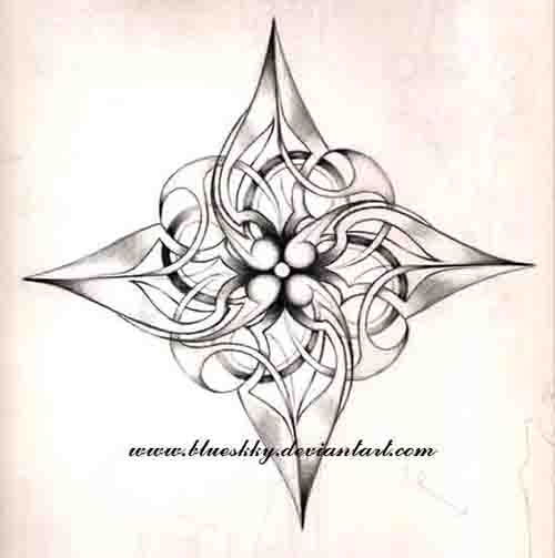lotus flower shuriken | Flower Tattoo