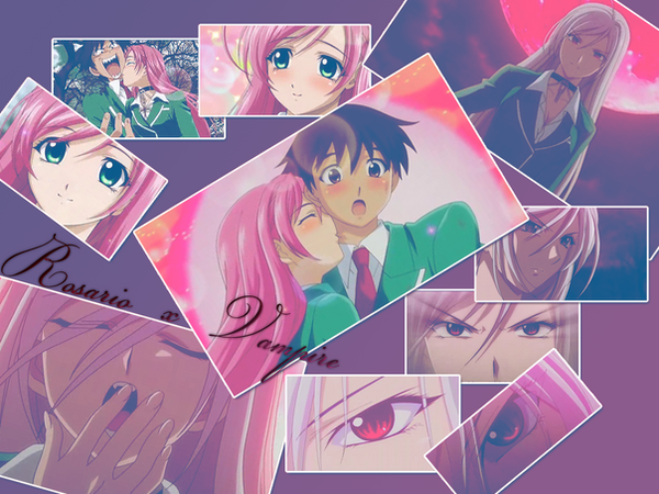 rosario vampire wallpaper. Rosario + Vampire wallpaper by