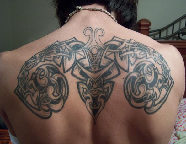 Tribal Back Tattoo by SalochinInk on deviantART