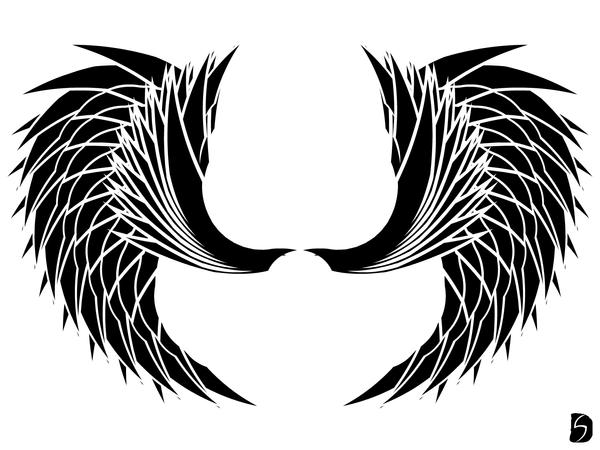 Angelic Tribal Wings 02 by GifHaas on deviantART