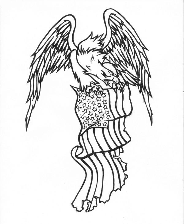 cross and american flag tattoos. Eagle American Flag Tattoos