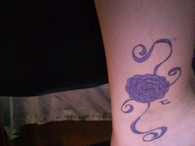 My tattoo the blue rose by ~Yugi-boy on deviantART