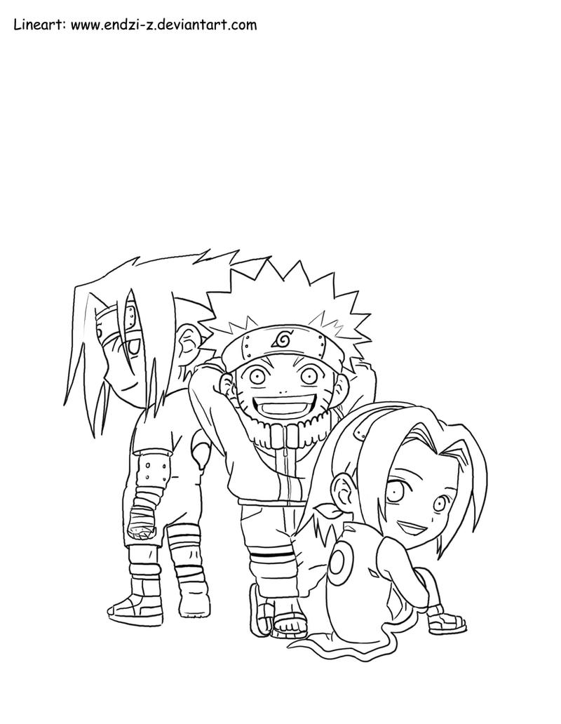 naruto team seven coloring pages - photo #17