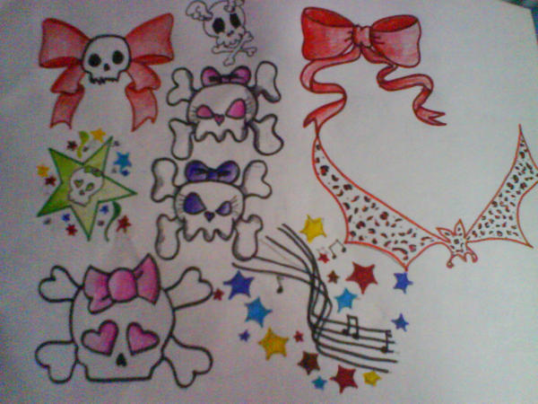 Girly Tattoo Flash by