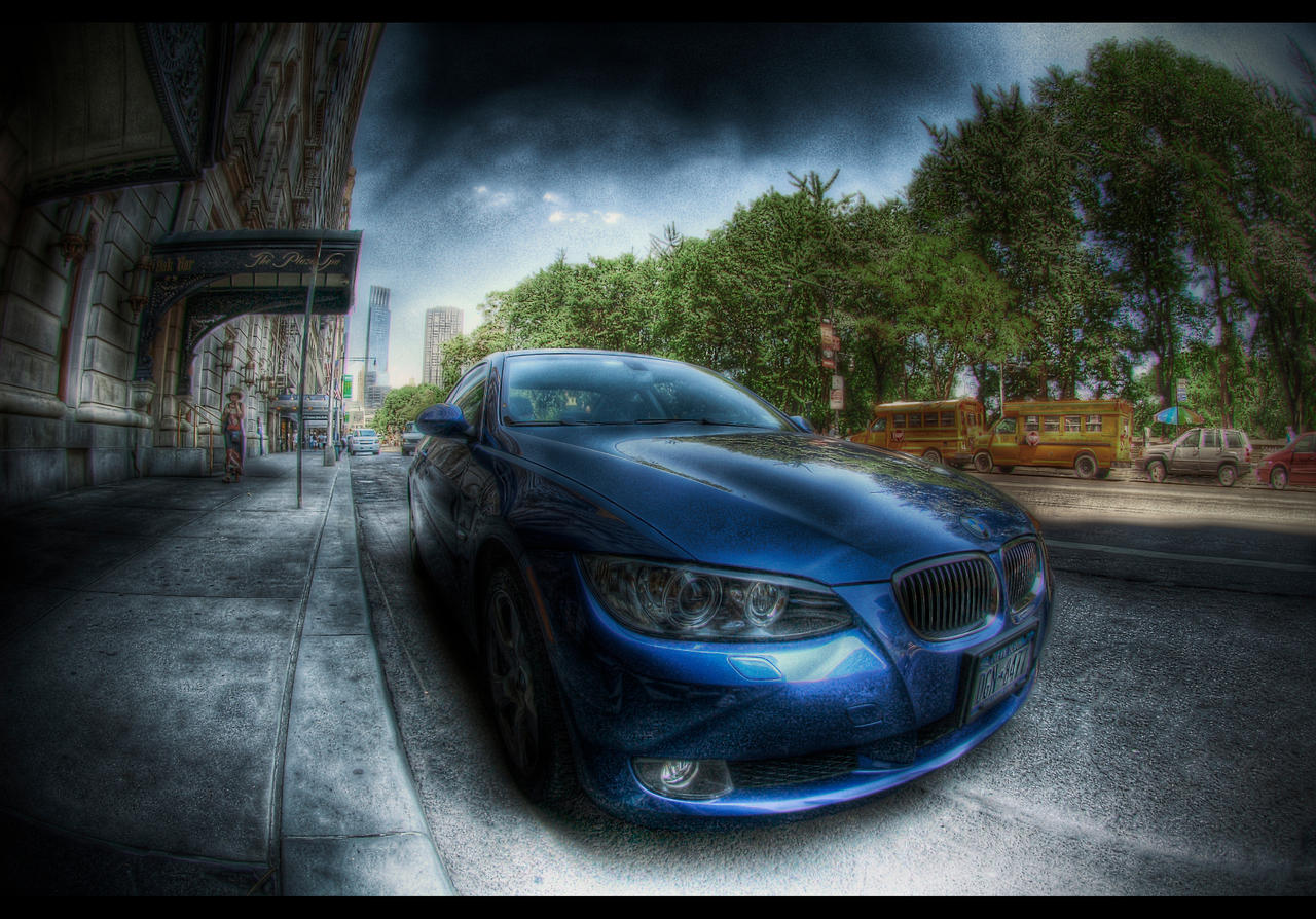 HDR background BMW in hdr