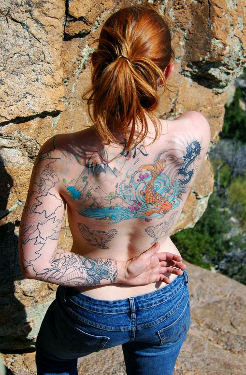 Koi Fish Tattoos, Designs, Pictures, and Ideas: Tattoo Full Color552