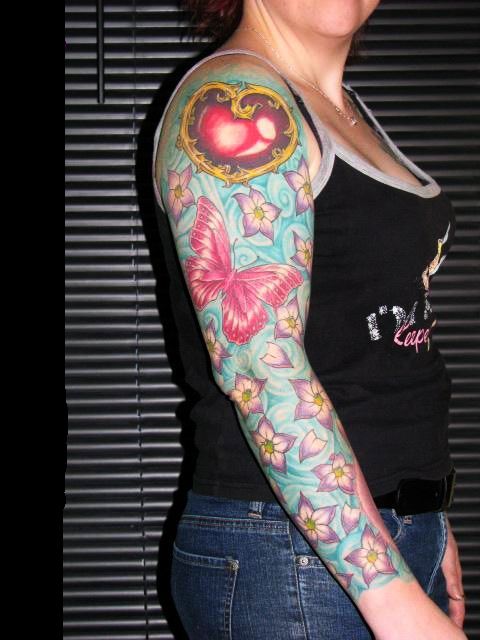 sleeve tattoos Flower sleeve floral sleeve tattoo