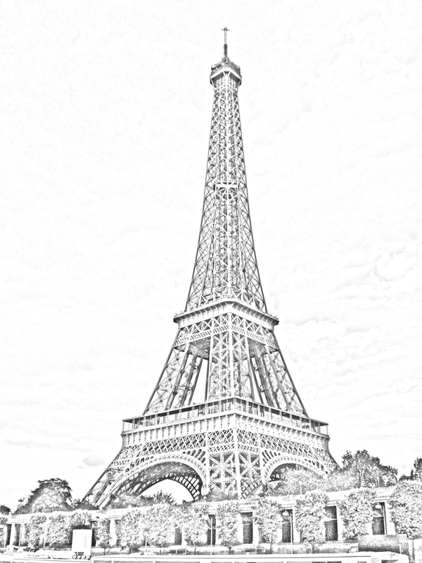 empire state building drawings eiffel tower sketches