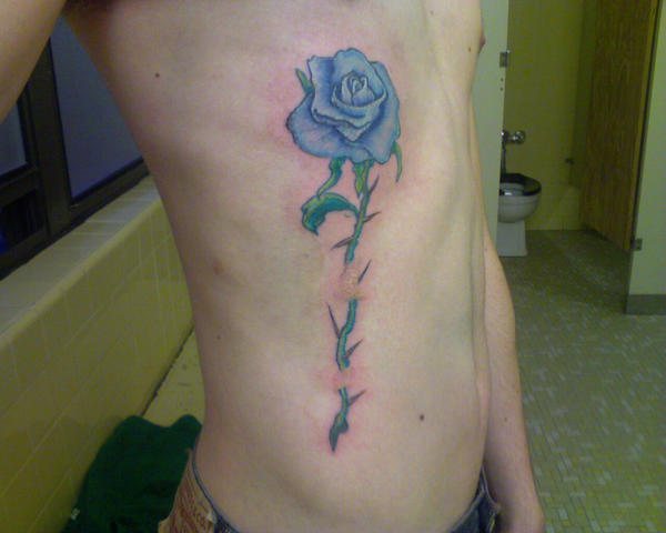 Blue Rose Tattoo by ~JakRatz on deviantART