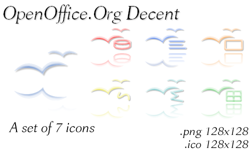open office icon. OpenOffice.Org Decent Icon set