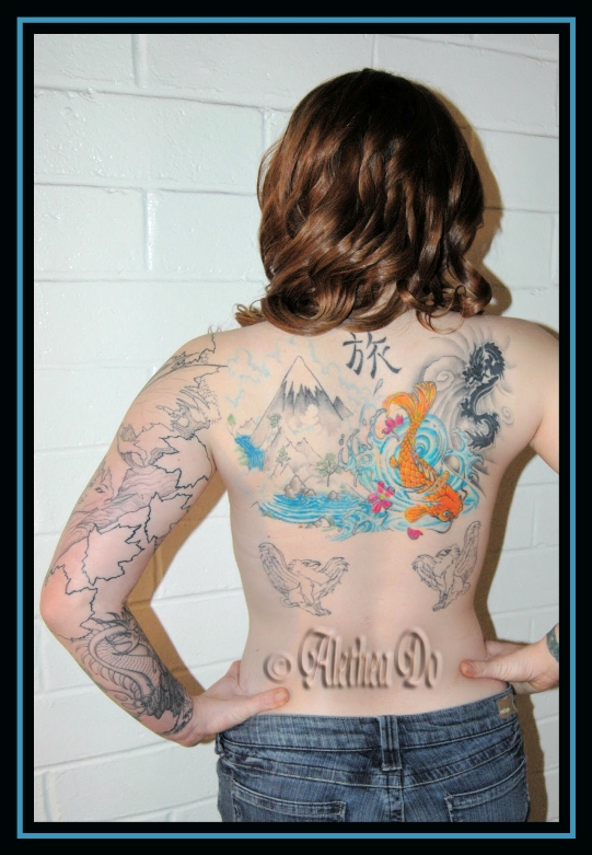 Tattooed Lady 2 - sleeve tattoo