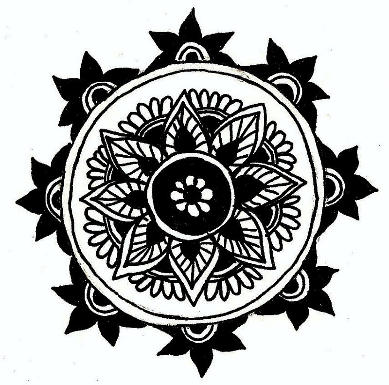 Henna flower pattern by FlyGirlPml on deviantART