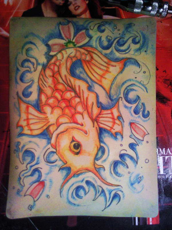 Practice Koi Fish Tattoo by
