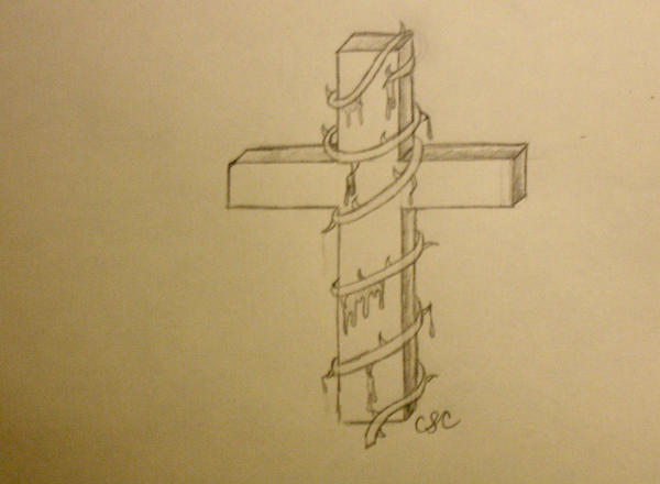 Cross and Thorns Tattoo by cassietattoos on deviantART