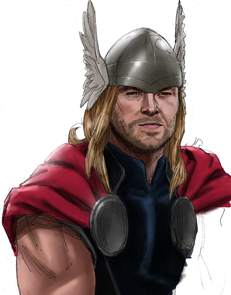 thor chris hemsworth body. Chris Hemsworth as Thor in