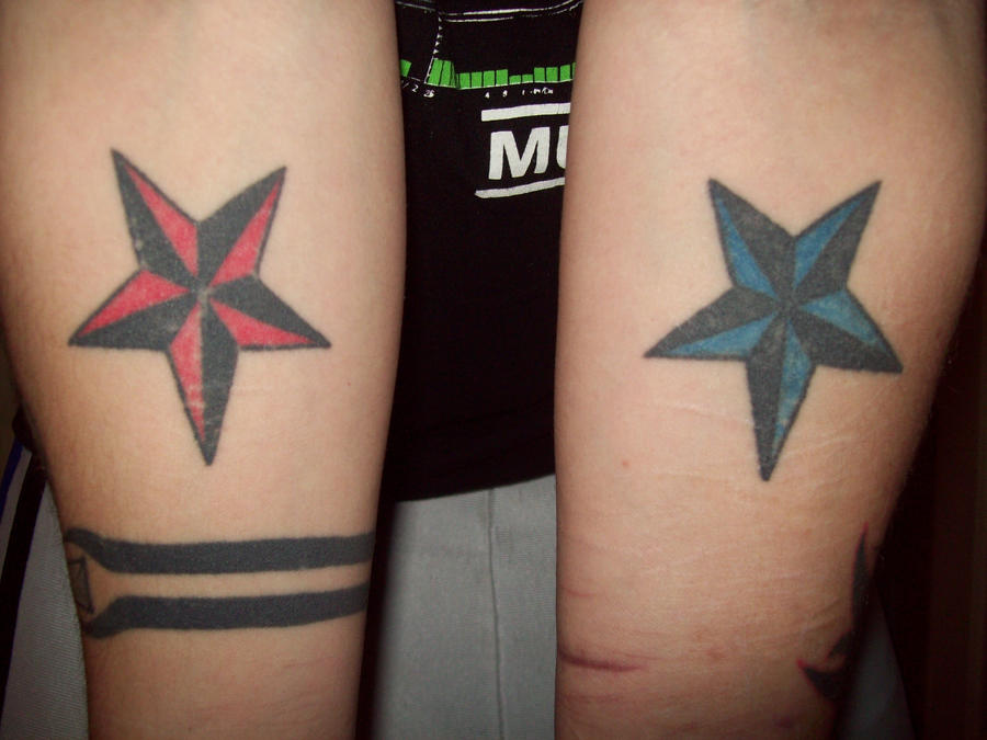 nautical star tattoos for men