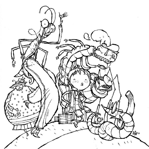 james and the giant peach coloring pages - photo #10