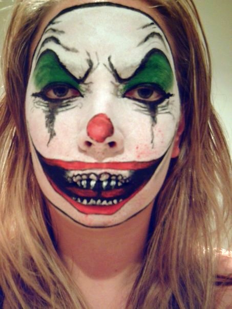 evil clown makeup. Evil Clown Makeup by