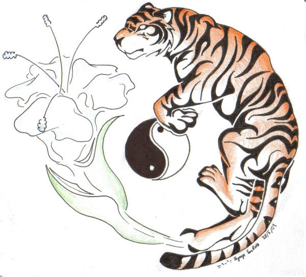 Tribal Tiger | Flower Tattoo