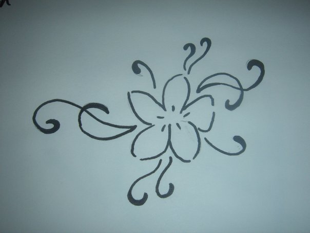 INK TATTOO: flower tattoo by Elaine Currin