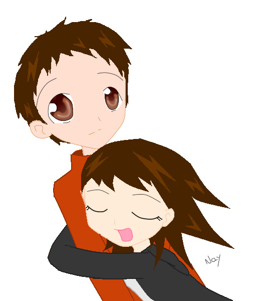 cute anime couple. Cute anime couple by