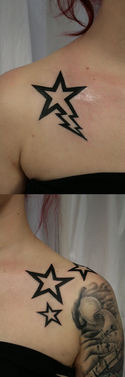 Lightning Star Tattoo by 2FaceTattoo on deviantART