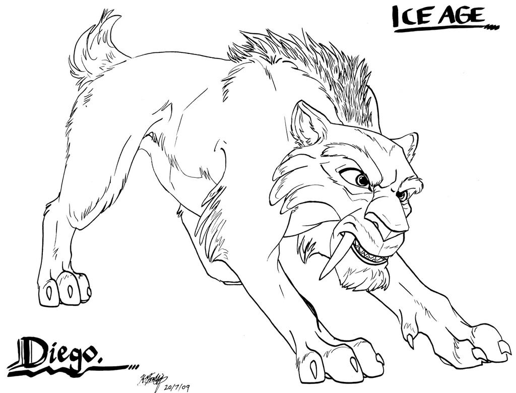 saber tooth cat coloring pages - photo #12