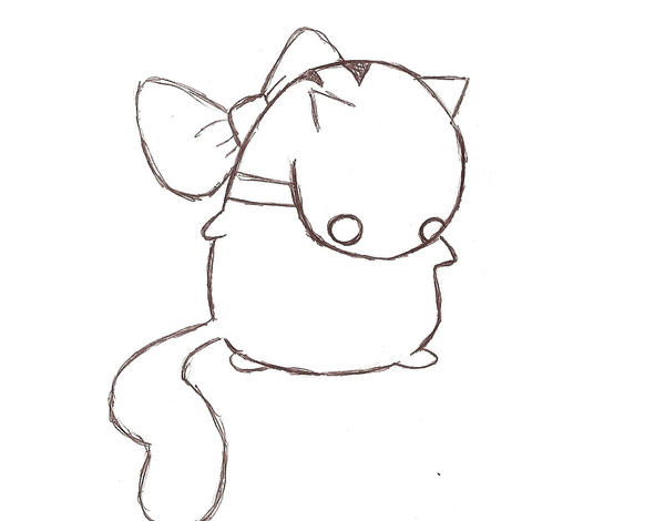 Fat Cat Drawing 25
