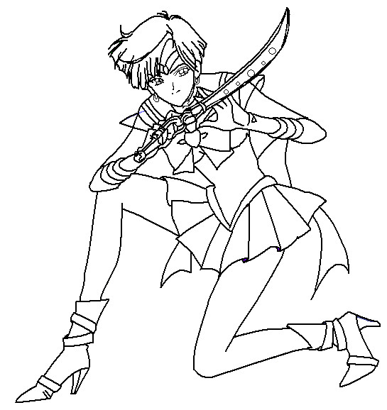 sailor neptune coloring pages - photo #7